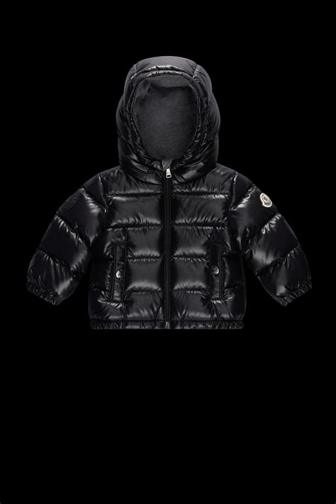 Black Narzin Spider Man Down Jacket Outerwear For Children Moncler Lv