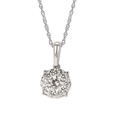 Icherish Diamond Cluster Pendant Ropers Jewelers Jewelry In Auburn Ca