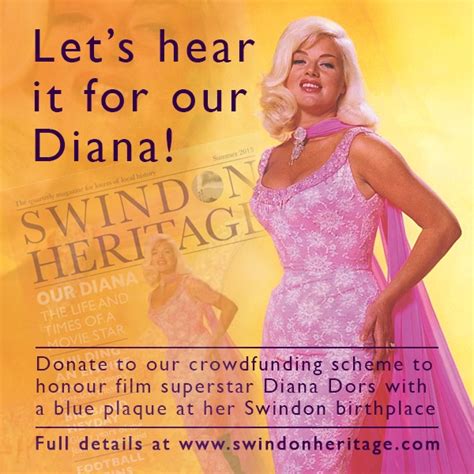 Swindon Heritage Blue Plaque For Diana Dors A Community Crowdfunding Project In Swindon By
