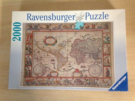 Jigsaw Puzzle Ravensburger 2000 Pc Map Of The World 1650 Victoria City