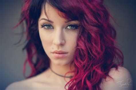 Free Download Hd Wallpaper Redhead Emma Howes Women Face Looking At Viewer Piercing