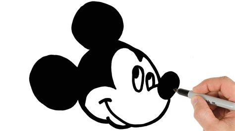 How To Draw A Mickey Mouse Cartoon Drawing For Beginners