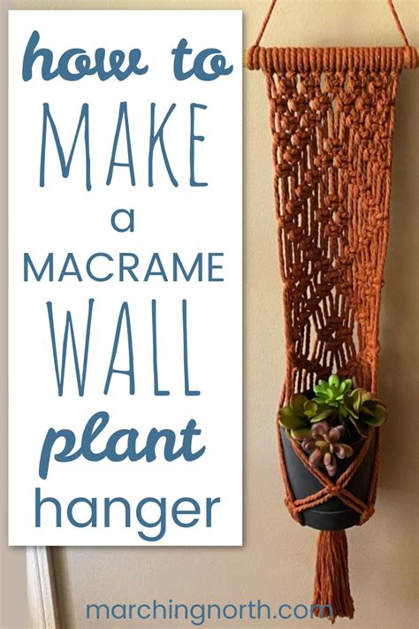 Macrame Plant Hanger Diy Wall Hanging Tutorial Video Marching North