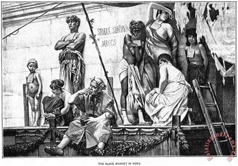 Others Ancient Rome Slave Market Painting Ancient Rome Slave Market Print For Sale