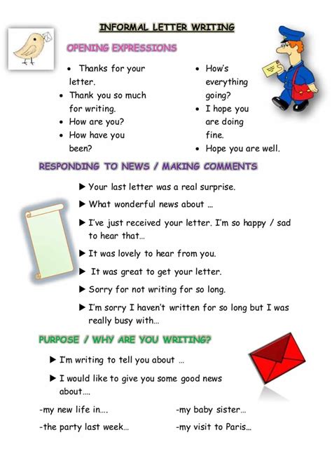 Writing a letter is a very challenging task. How to Write Informal Letters in English (with Examples ...