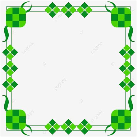 Ketupat Food Frame Border Ketupat Frame Border Png And Vector With