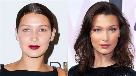 Bella hadid in 2010 (l) and in 2015 (r). Bella Hadid Fires Back At Rumors She Had A Nose Job ...