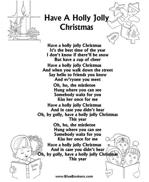 Bluebonkers Have A Holly Jolly Christmas Free Printable Christmas