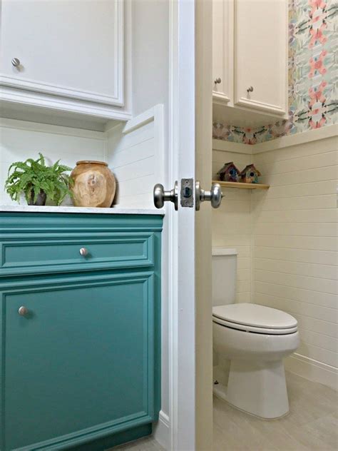 Colorful Small Modern Farmhouse Powder Room Abbotts At Home