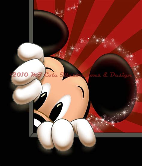 Peek A Boo Mickey By Mjcole Mickey Mouse Pictures Mickey Mouse Art