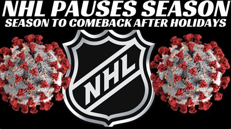 Breaking News Nhl And Nhlpa Agree To Pause Season Youtube