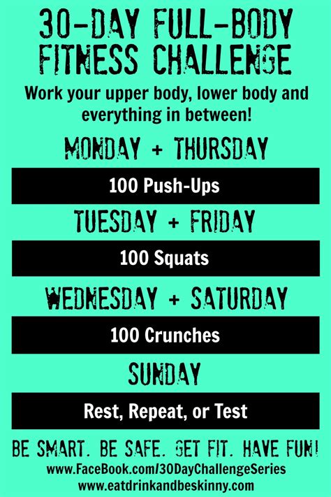 30 Day Full Body Fitness Challenge Active