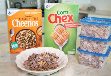 We just made a huge batch in our kitchen, and the there's something about rice chex that makes it kind of perfect for puppy chow. Puppy Chow Recipe Chex Cereal Box / Puppy Chow Chex Mix ...