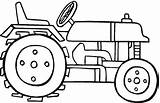 Tractor Coloring Printable Tractors Sheets Excavator Construction sketch template