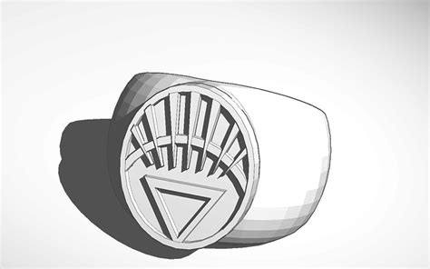 3d Design White Power Ring Tinkercad