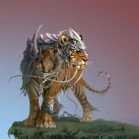Fantasy Tiger Mythical Creatures Art Animal Art Mythological Creatures