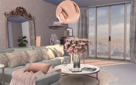 Aaldsims — Pink Glitter Living Room