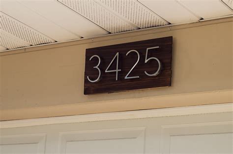 Diy Modern House Number Sign Sarah Hearts