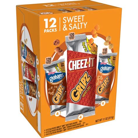 Keebler Gripz Cookies And Crackers Variety Pack Great For On The Go