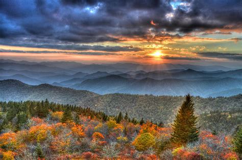 Blue Ridge Mountains Sunset Photograph By Mary Anne Baker