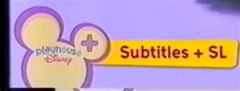 Playhouse Disney Uk Subtitles Sign Language Screen Bug 2009 Rare