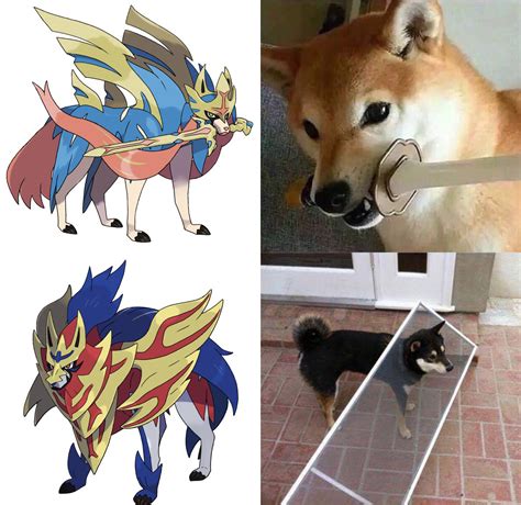 Pokemon Images Pokemon Sword And Shield Legendaries Dog Meme