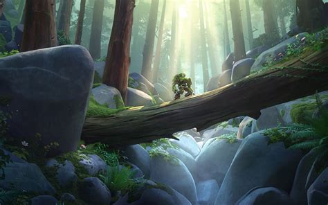 The Last Bastion Overwatch Bastion Animation Animated Forest Hd