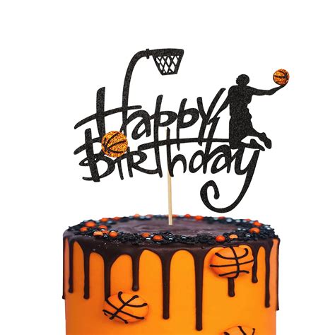 Halskette Graben Durcheinander Sein Happy Birthday Basketball Cake Eifer Subvention Organisch