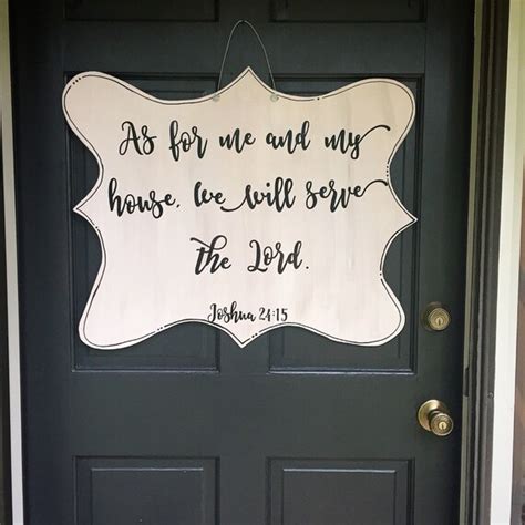 Joshua 2415 Doorhanger By Coveredbycolby On Etsy