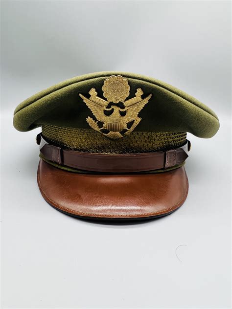 Usaaf Ww2 Officers Crusher Visor Cap I Ww2 Militaria Collectables