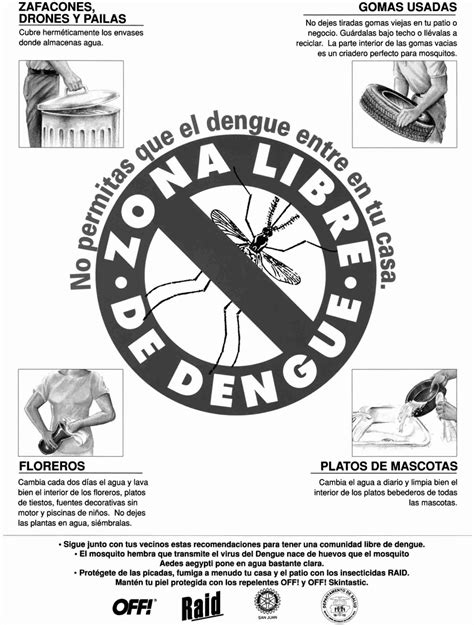 A Recent Dengue Free Zone Posterflier Used By The Community Based