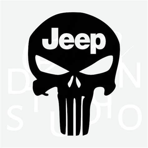 Punisher Jeep Svg Png Eps Dxf Cricut Silhouette Clipart Etsy