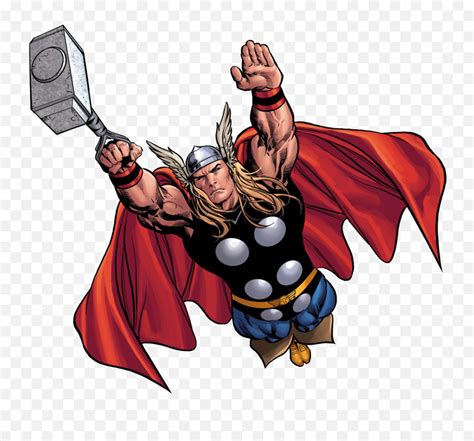 Transparent Background Thor Comic Png Thor Flying With Hammerthor