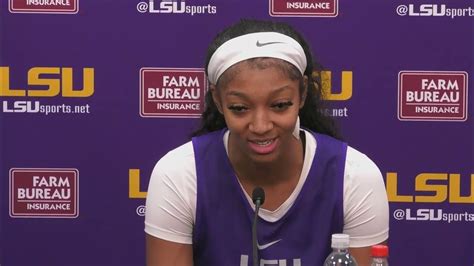 Lsu Star Angel Reese Talks Breaking Sylvia Fowles Double Double Record Youtube