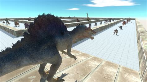 Spinosaurus Death Run Animal Revolt Battle Simulator Youtube