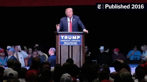 donald trump in first ad plays to fears on immigration and isis the new york times