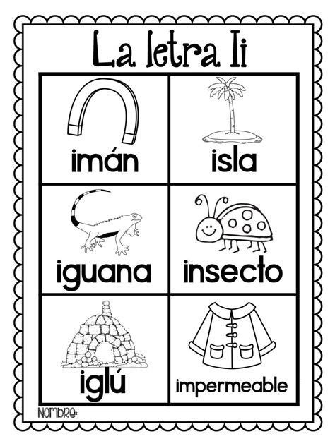 Palabras Que Inician Con La Letra I Para Niños En Español Palabras