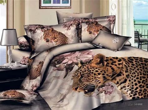 3d Leopard Animal Print Bedding Comforter Sets Bedspreads Duvet Cover