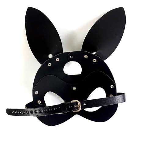 women s bunny mask leather mask masquerade half face mask rabbit mask cosplay makeup party etsy