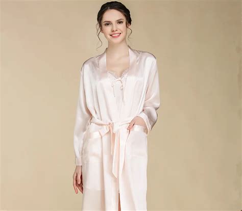 Silk Light Weight Woven Fabric Robe Gorgeous Satin Washable Silk