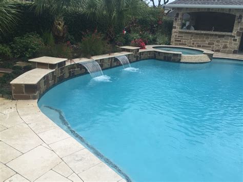 Photos Quartzscapes Sky Blue — Backyard Amenities Houston Pool