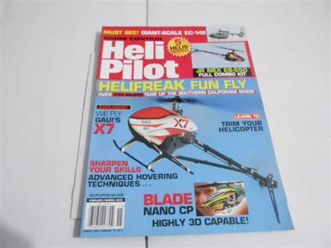 Febmarch 2013 Radio Control Heli Pilot Helicopter Model Magazine Ebay
