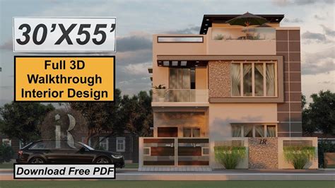 30x55 Feet Duplex House Design Split Level House Design 4 Bedroom