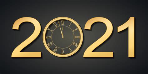 Template Design Of Black And Golden Shiny 2021 New Year Web Banner