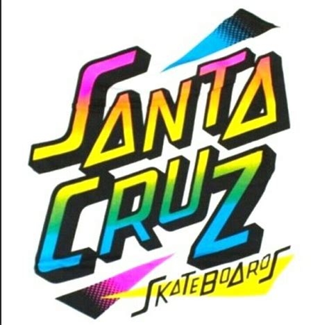 Day Glow Santa Cruz 80s Logo 80s Logo Retro Logo Design