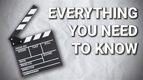 Film Making Basics Everything You Need To Know In 8 Minutes Youtube