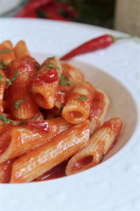 Homemade Penne Arrabbiata Authentic Italian Spicy Pasta Recipe