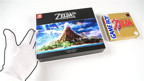 Zelda Links Awakening Limited Edition Unboxing Nintendo Switch Bonus
