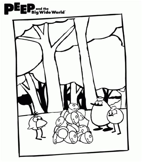 Peep And The Big Wide World Coloring Pages 700×800 High Coloring Home