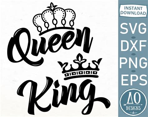 King And Queen Svg Valentine Svg King Crown Svg His And Etsy In 2021